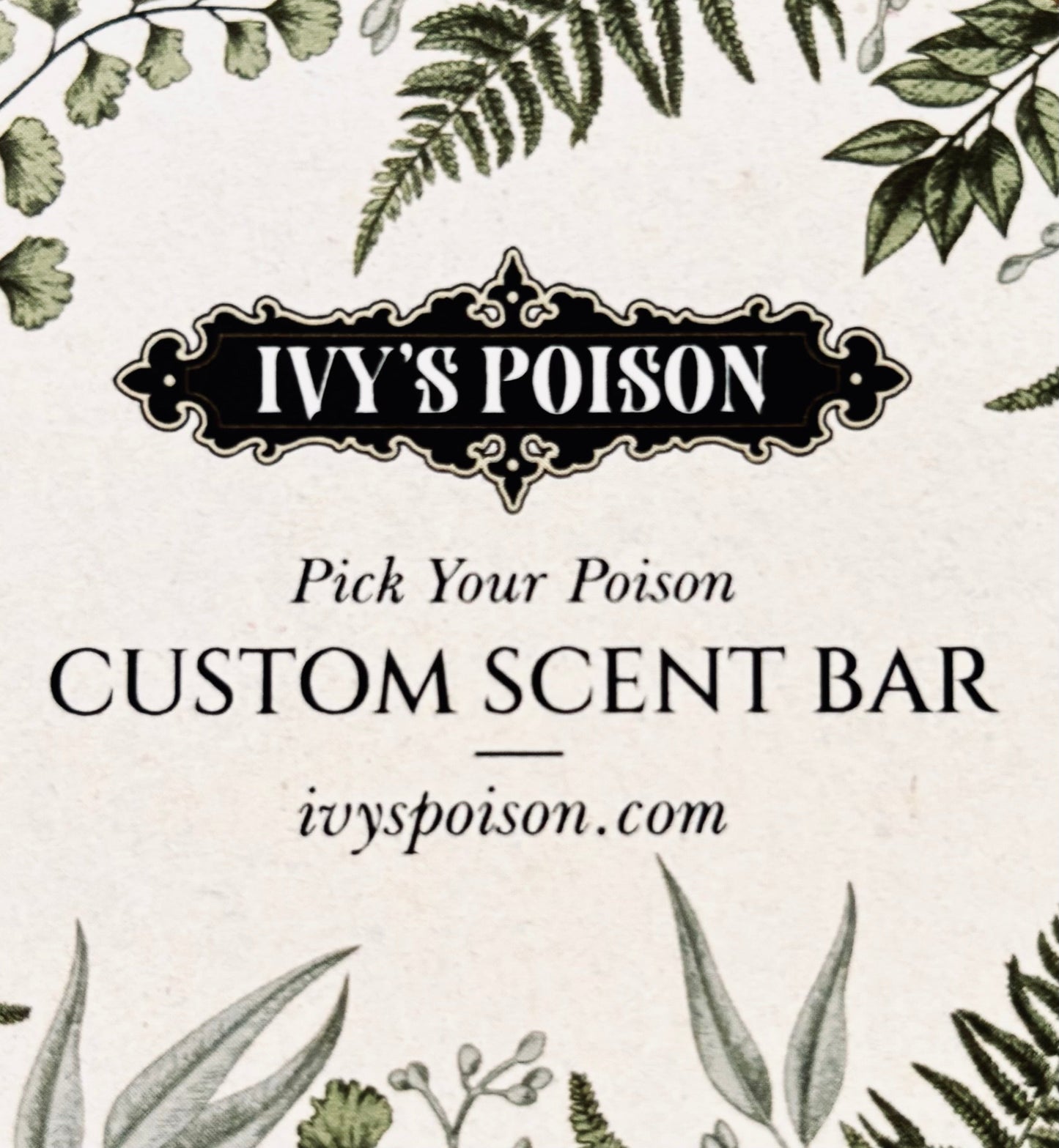 ‘Pick Your Poison’ Mini Custom Scent Bar (Local Markets)